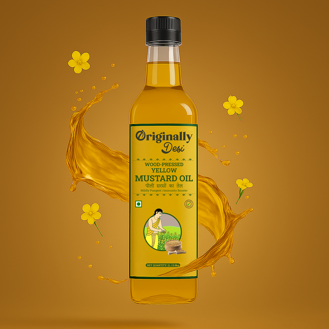 Wood-pressed Yellow Mustard Oil