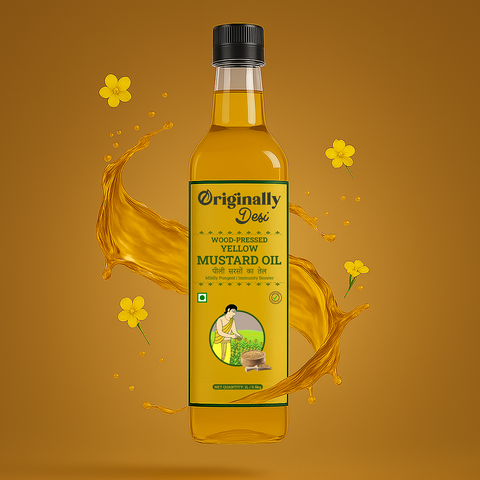 Wood-Pressed Yellow Mustard Oil – 1L