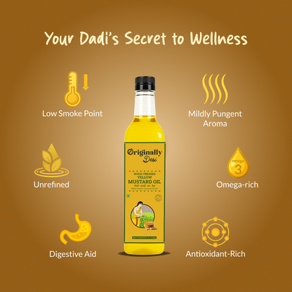 Wood-pressed Yellow Mustard Oil