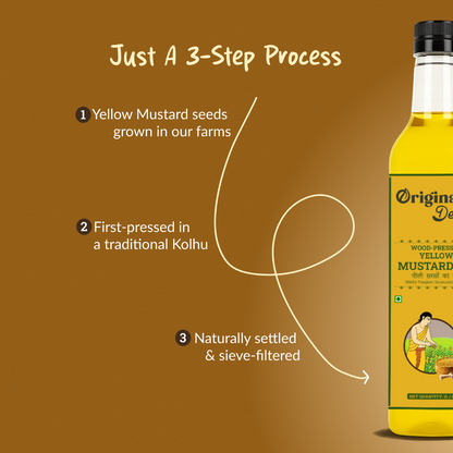 Wood-pressed Yellow Mustard Oil