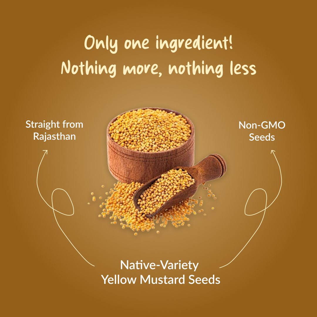 Wood-pressed Yellow Mustard Oil