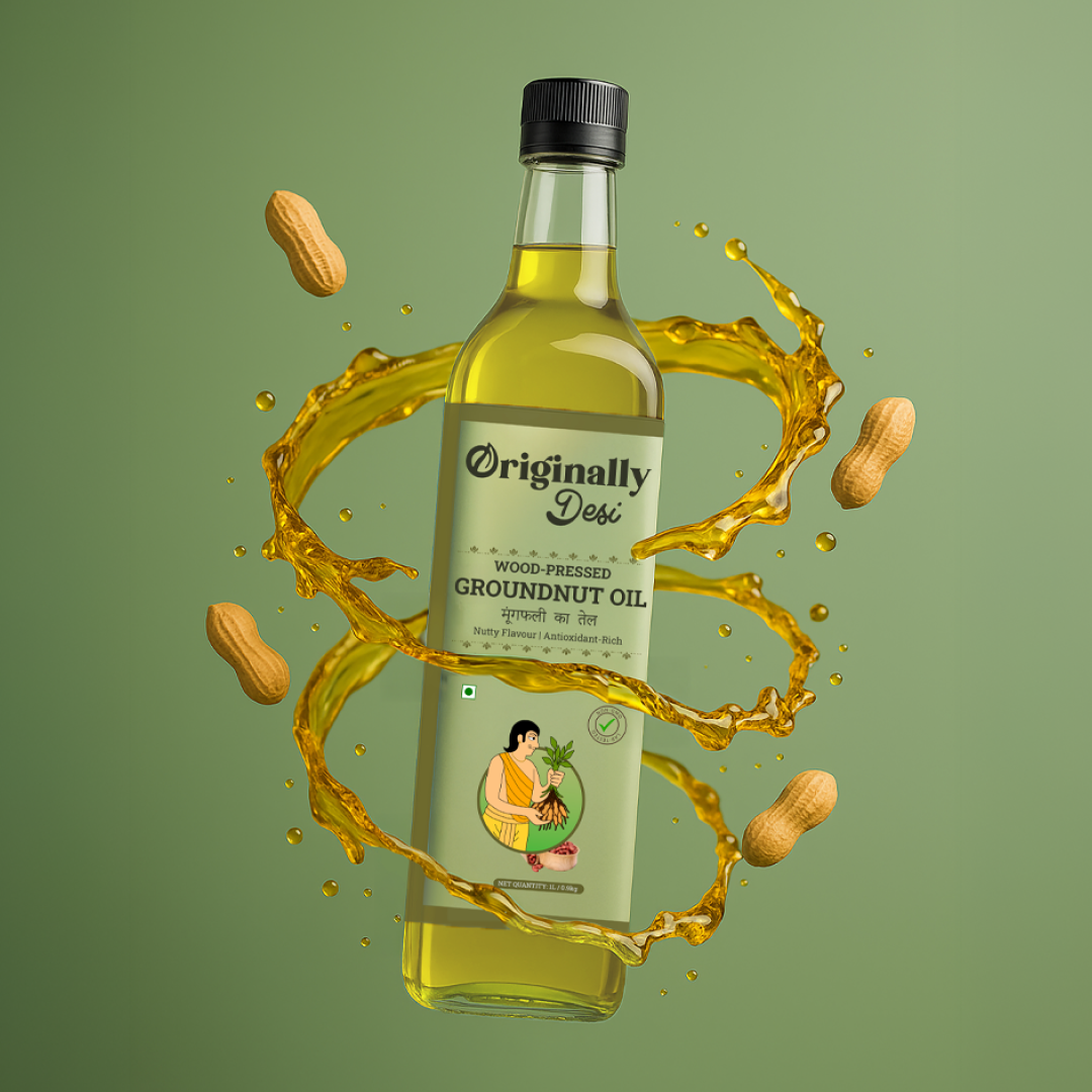 Wood-pressed Groundnut Oil