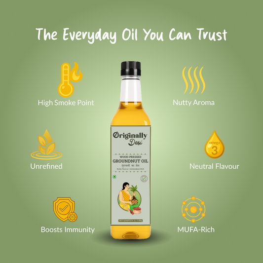 Wood-pressed Groundnut Oil