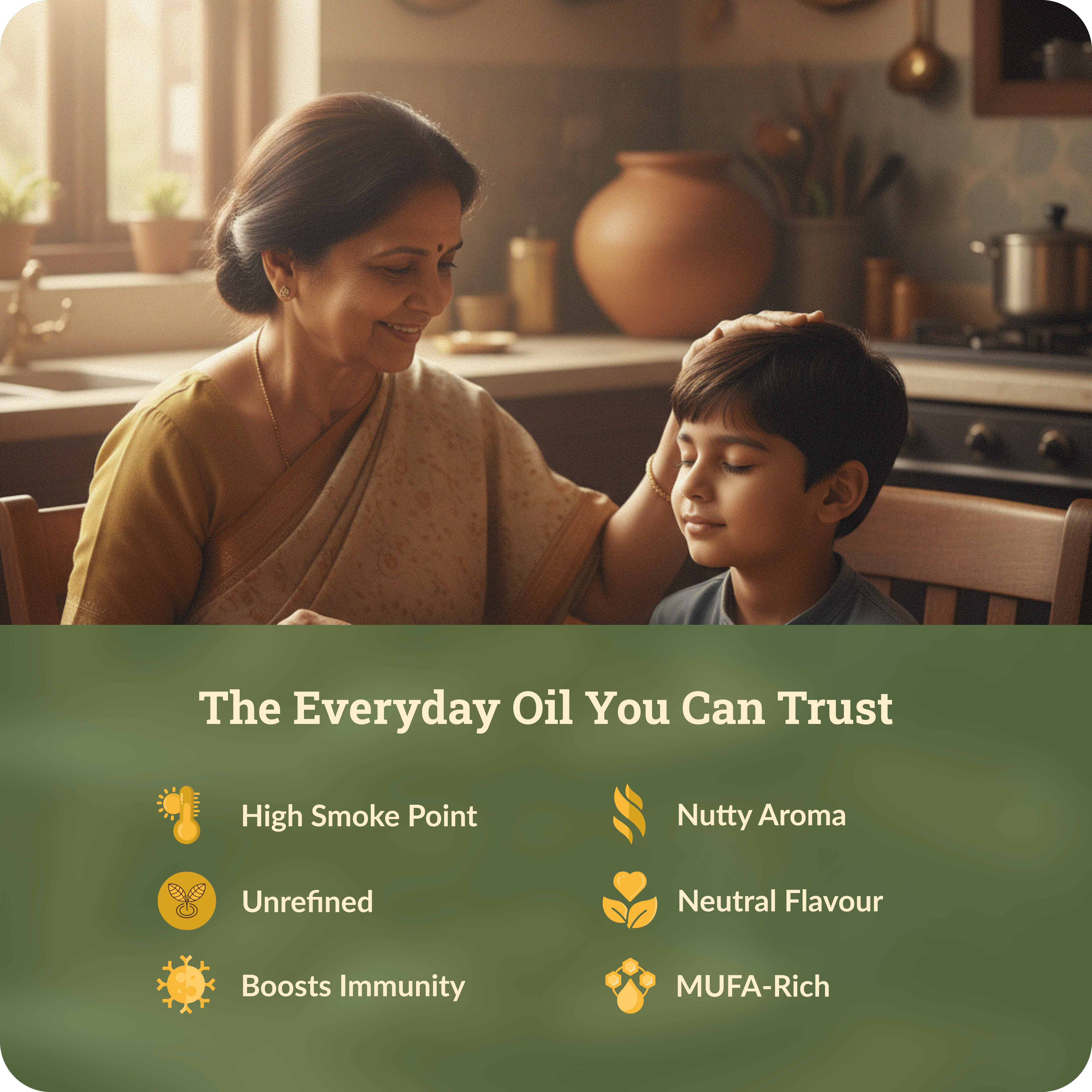 Wood-Pressed Groundnut Oil