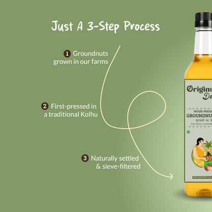 Wood-pressed Groundnut Oil