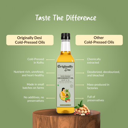 Wood-pressed Groundnut Oil