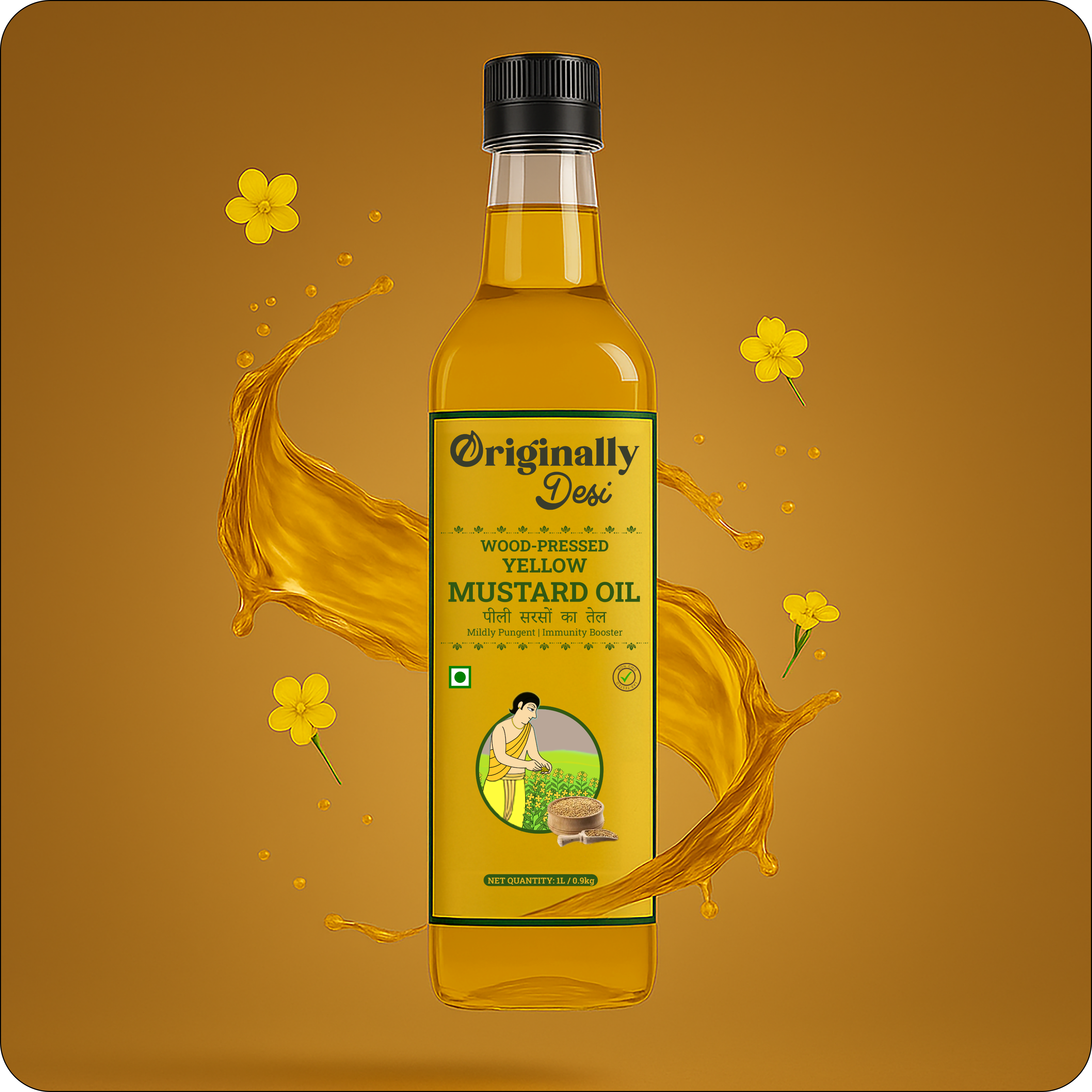 Wood-Pressed Yellow Mustard Oil